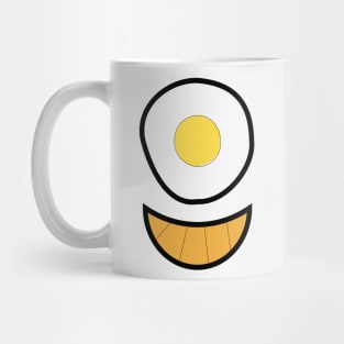 Happy Breakfast of a Fried Egg and a Croissant Mug